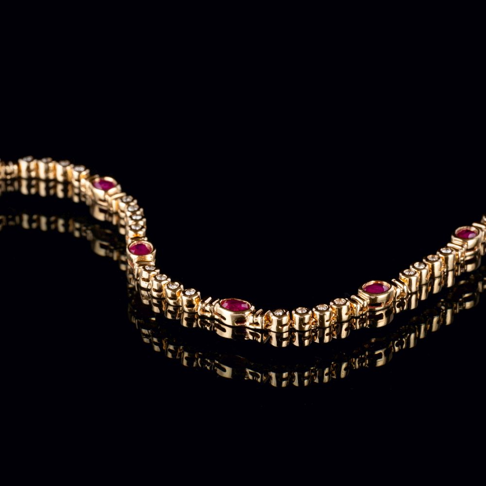 A Ruby Diamond Bracelet